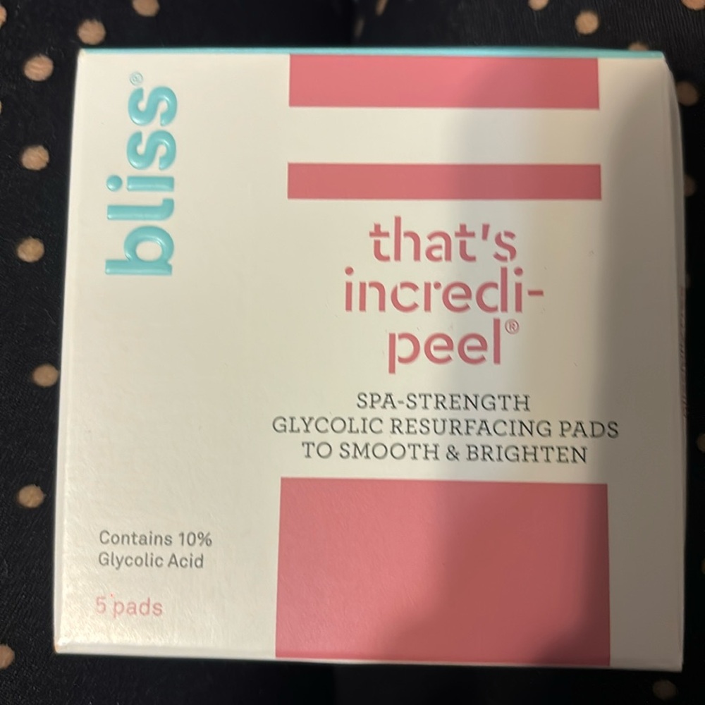 Bliss incredible Glycolic Pads